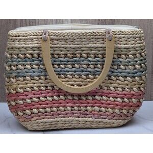 Anthropology Straw Bag